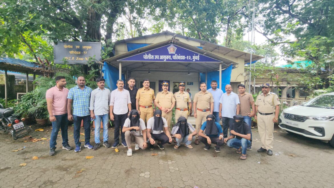 अंतरराज्यीय चोर गैंग के 5 लोगो को कस्तूरबा पुलिस ने 11 लाख मुद्देमाल साथ किया गिरफ्तार।